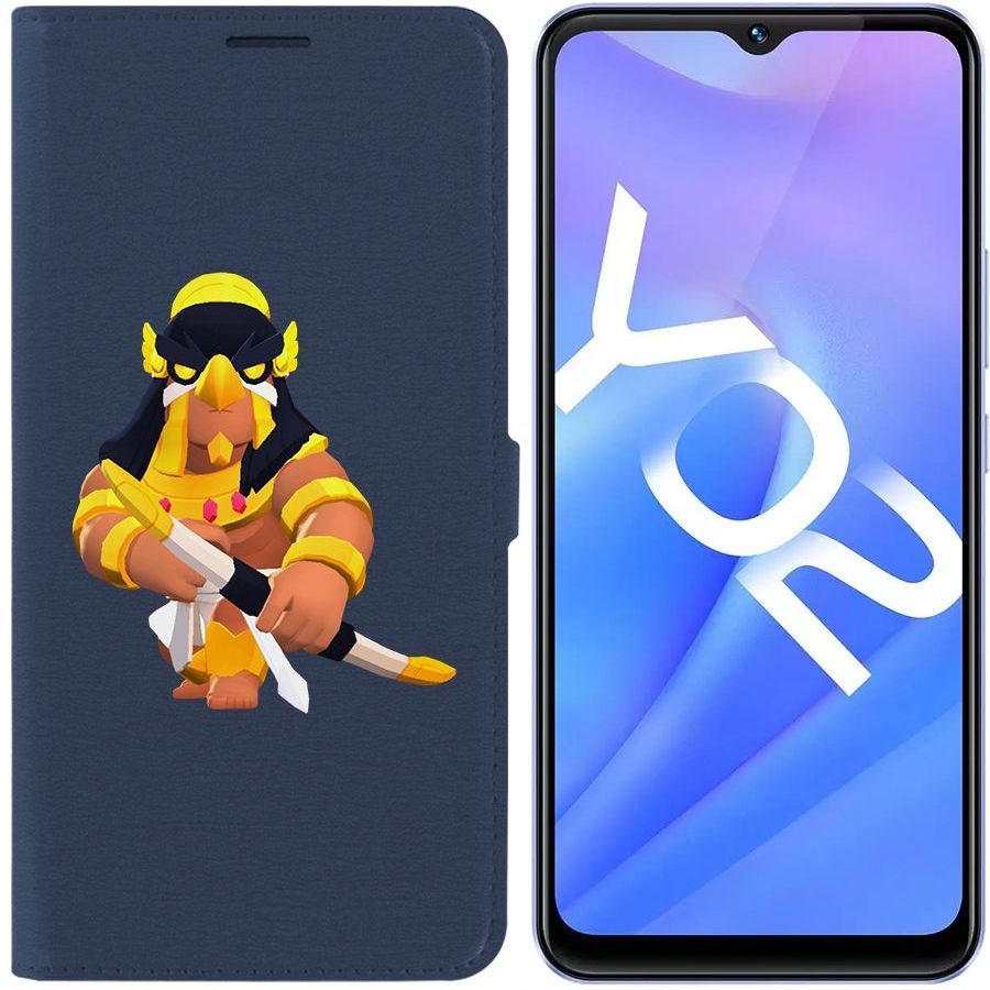 

Чехол-книжка Eco Book для Vivo Y02 Brawl Stars-Бо Хорус