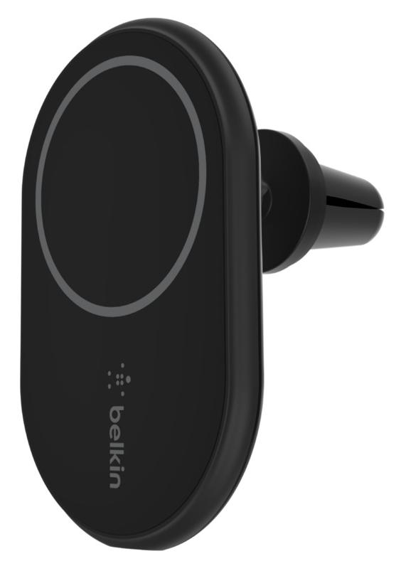 фото Автодержатель belkin car mount magnetic charging qi, 10w + автозарядка 20 вт в комплекте