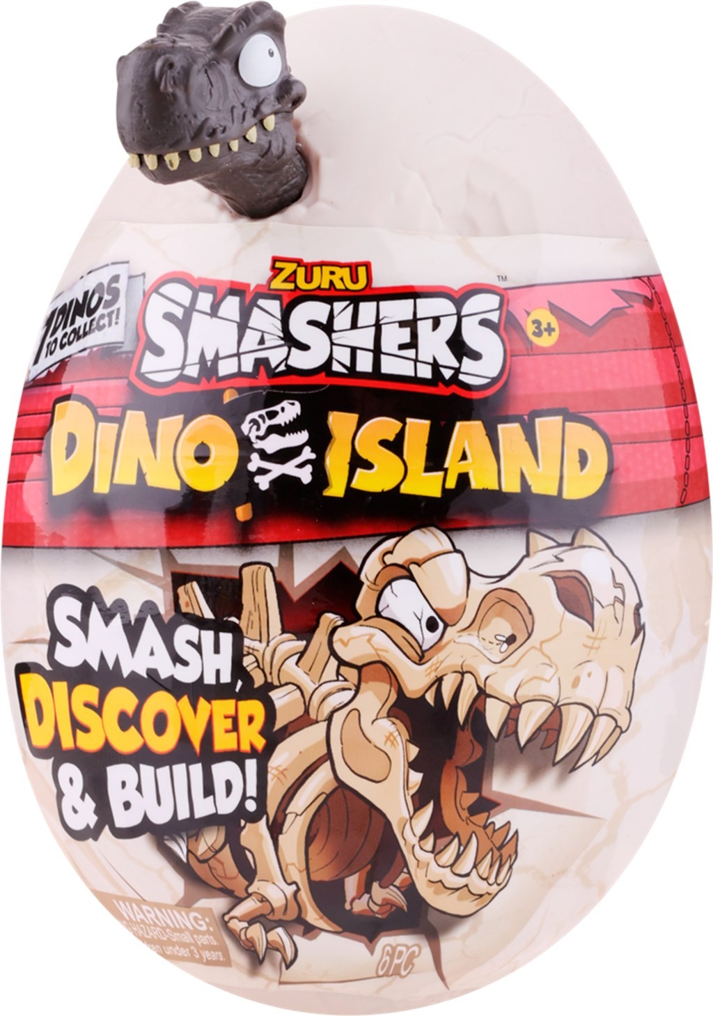 Игровой набор Zuru Smashers Dino Island Нано Яйцо динозавра 7495SQ1-S001 черный 14 см игровой набор zuru smashers dino island нано яйцо динозавра оранжевый 14 см