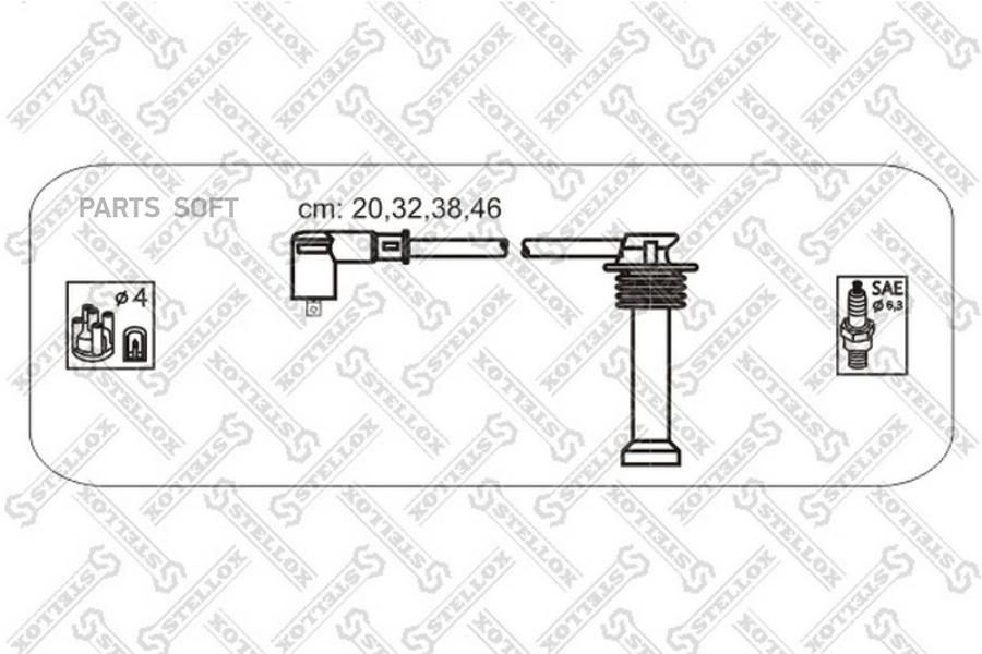 STELLOX Комплект проводов STELLOX 1038143sx