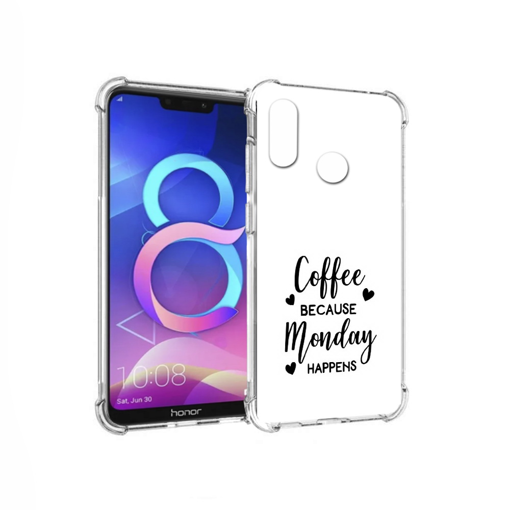 

Чехол MyPads Tocco для Honor 8C кофе и понедельник стал счастливым (PT121522.29.402), Прозрачный, Tocco