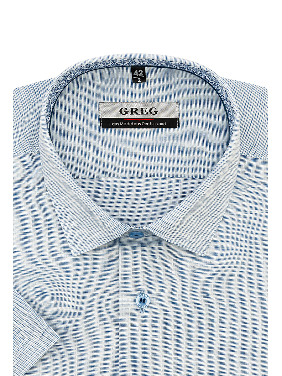 

Рубашка мужская Greg 00-00001345 голубая 39, Голубой, 00-00001345