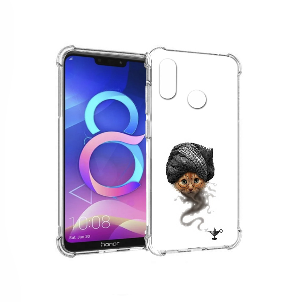 

Чехол MyPads Tocco для Honor 8C кот джин (PT121522.29.398), Прозрачный, Tocco