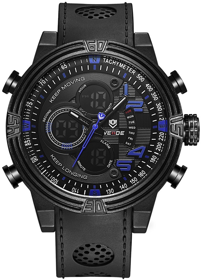 Наручные часы мужские WH5209BBBLLS черные WEIDE