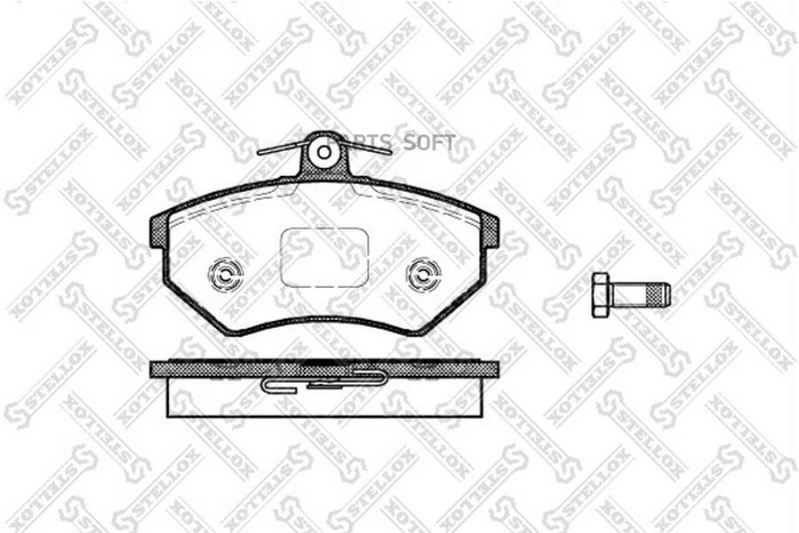 

Тормозные колодки Stellox 412000SX