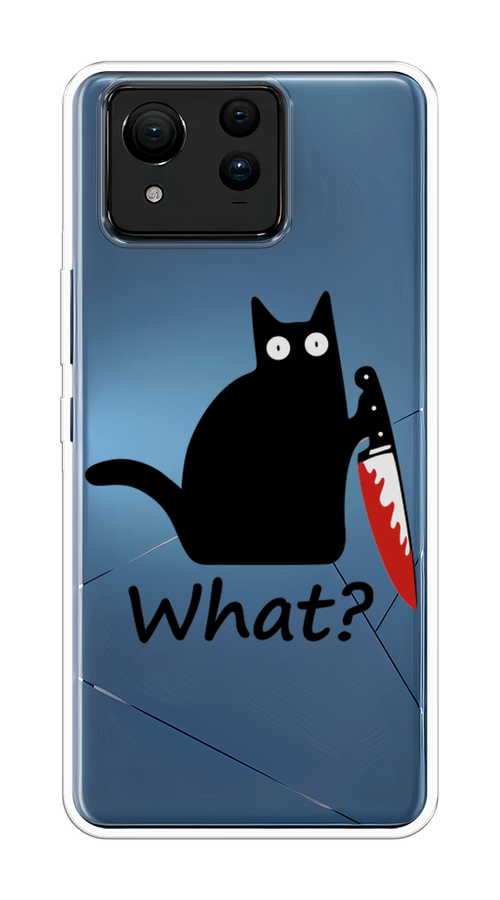 

Чехол на Asus ZenFone 11 Ultra "Котик с ножом", Черный;красный, 45250-1