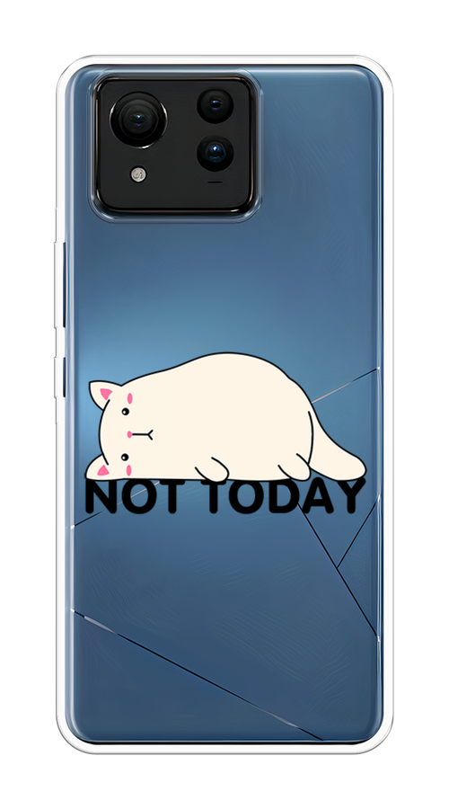 

Чехол на Asus ZenFone 11 Ultra "Cat not today", Белый;розовый;черный, 45250-1