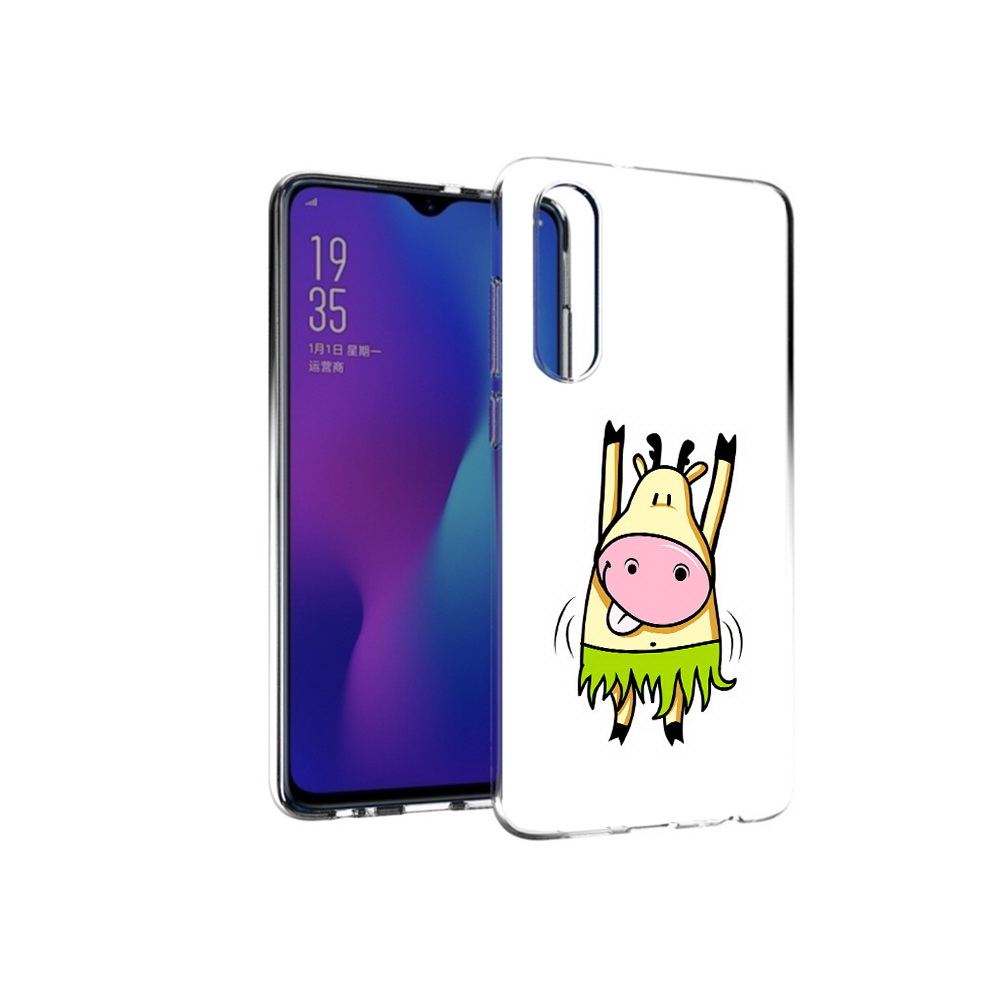 

Чехол MyPads Tocco для Huawei P30 Веселая корова, Прозрачный, Tocco