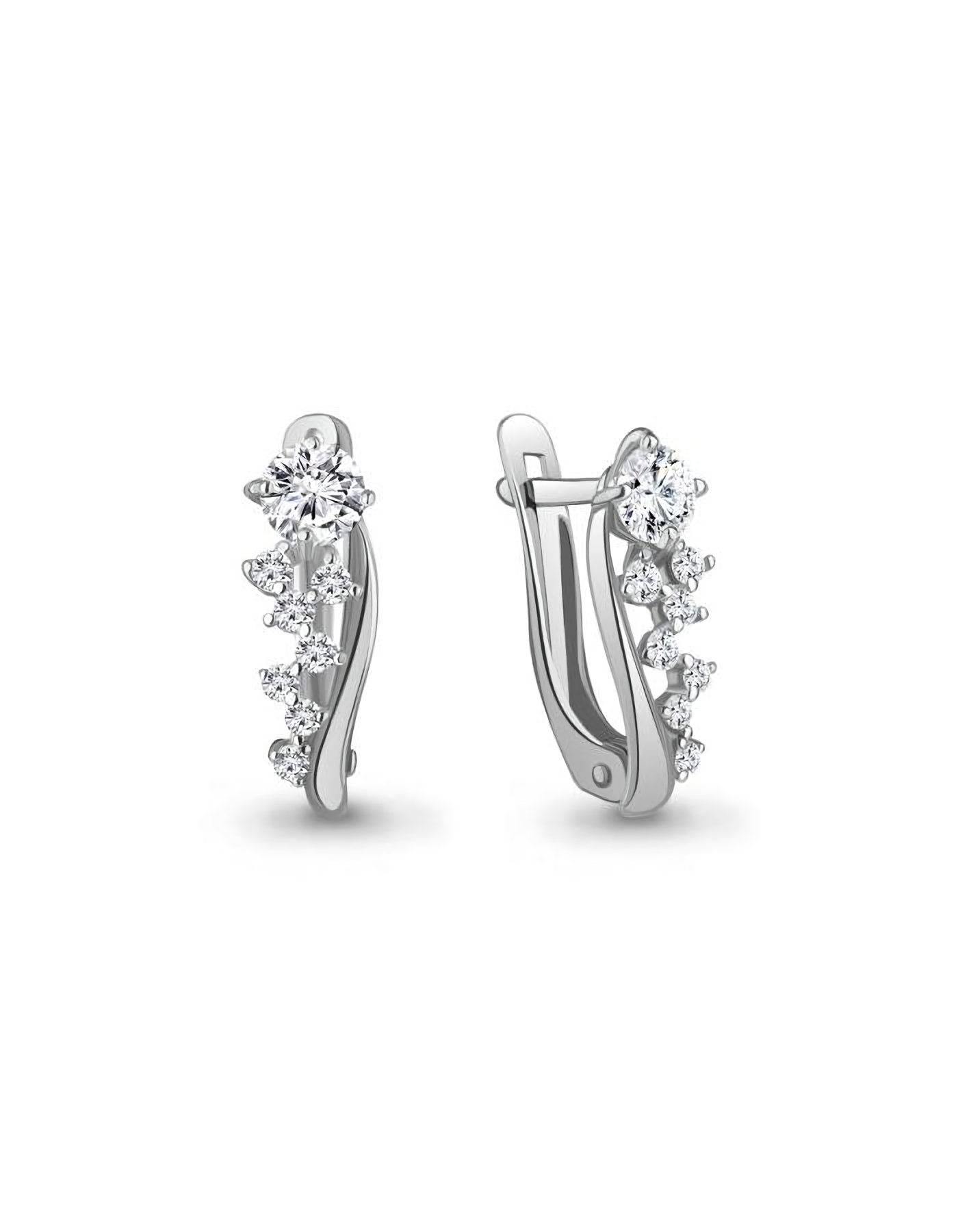 

Серьги из серебра TEO MAORI 8400432.5, фианит, 8400432.5