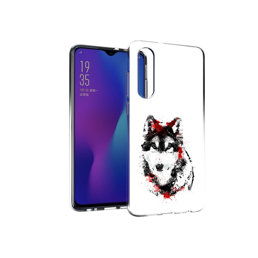 

Чехол MyPads Tocco для Huawei P30 кровавый волк, Прозрачный, Tocco