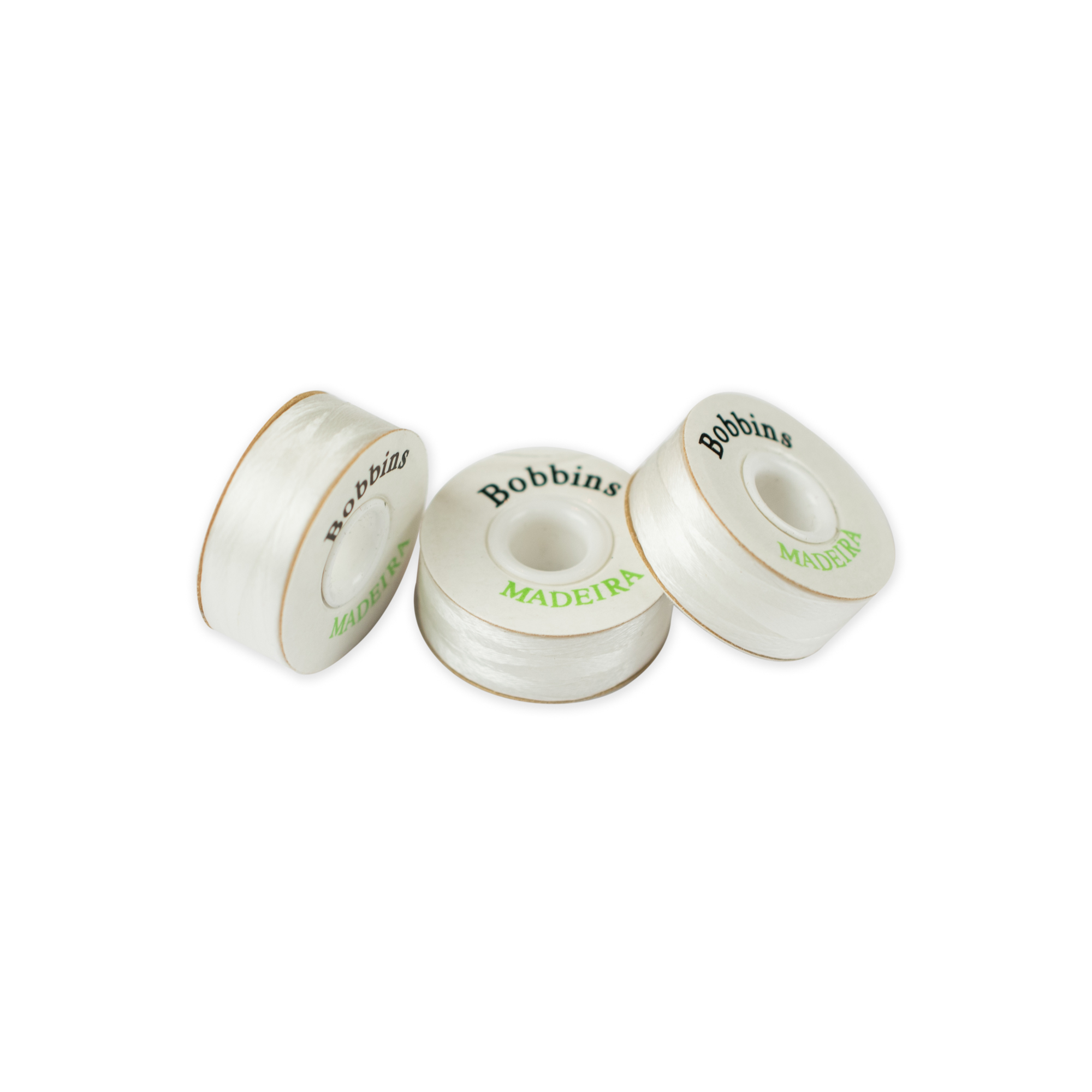 

Нить в шпулях Bobbins №150, 120м белая Madeira арт. 308 W, Белый, 308 W
