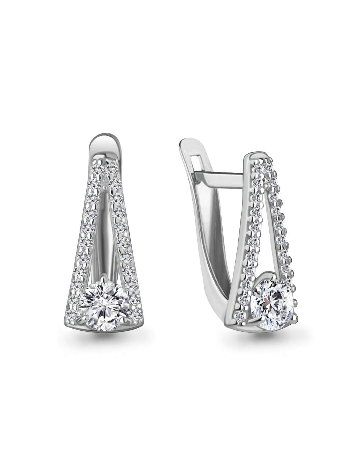 

Серьги из серебра TEO MAORI 8400419.5, фианит, 8400419.5