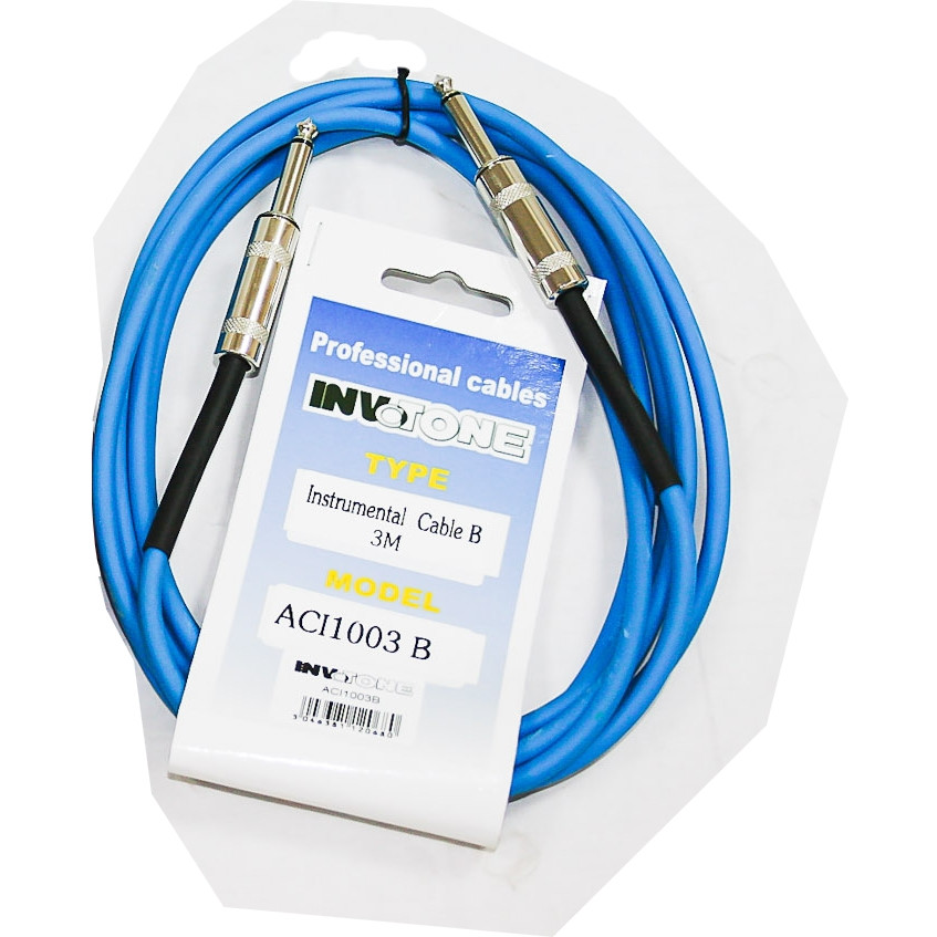 Invotone ACI1003B - инструментальный кабель 63 mono Jack-63 mono Jack 3 м синий 1044₽