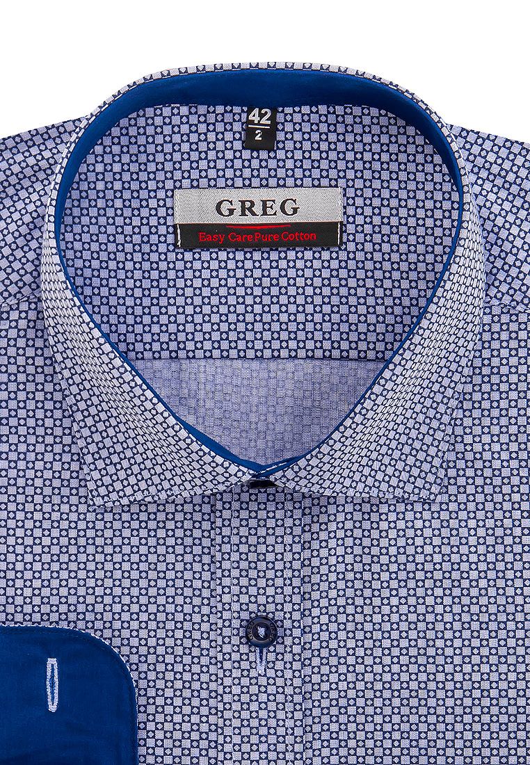 

Рубашка мужская Greg 01-00008531 голубая 39, Голубой, 01-00008531