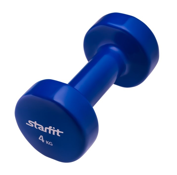 

Гантель виниловая STARFIT DB-101 4 кг(темно-синий)