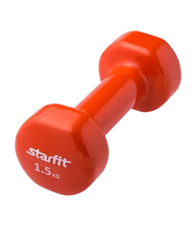 

Гантель виниловая STARFIT DB-101 1,5 кг(оранжевый)