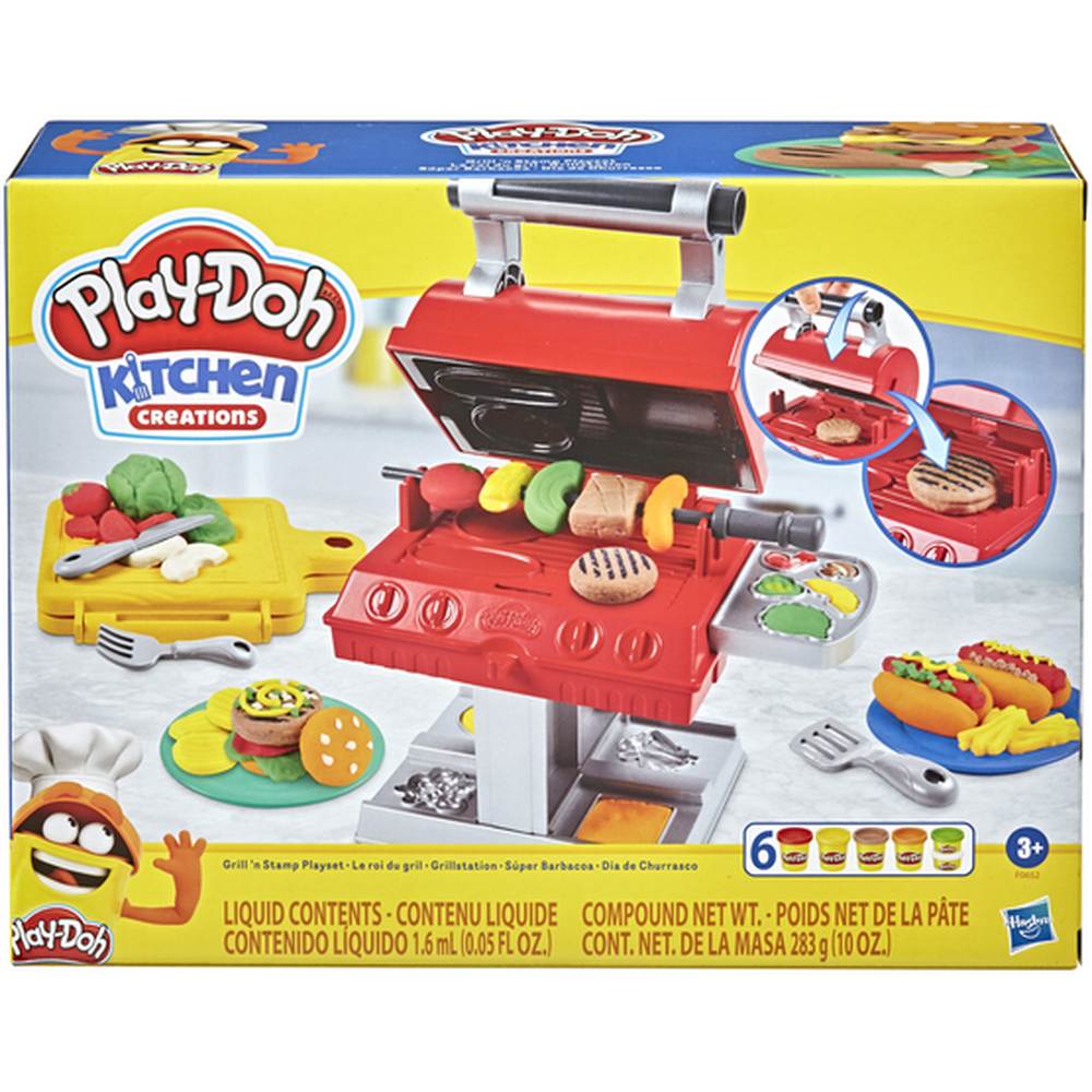 Набор для лепки игровой Play-Doh Гриль барбекю, F0652 пластилин для лепки jovi арт 288210 150 г коричневый 5 шт