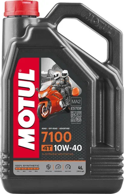 фото Моторное масло motul 7100 4t 10w-40 синтетическое 4 л