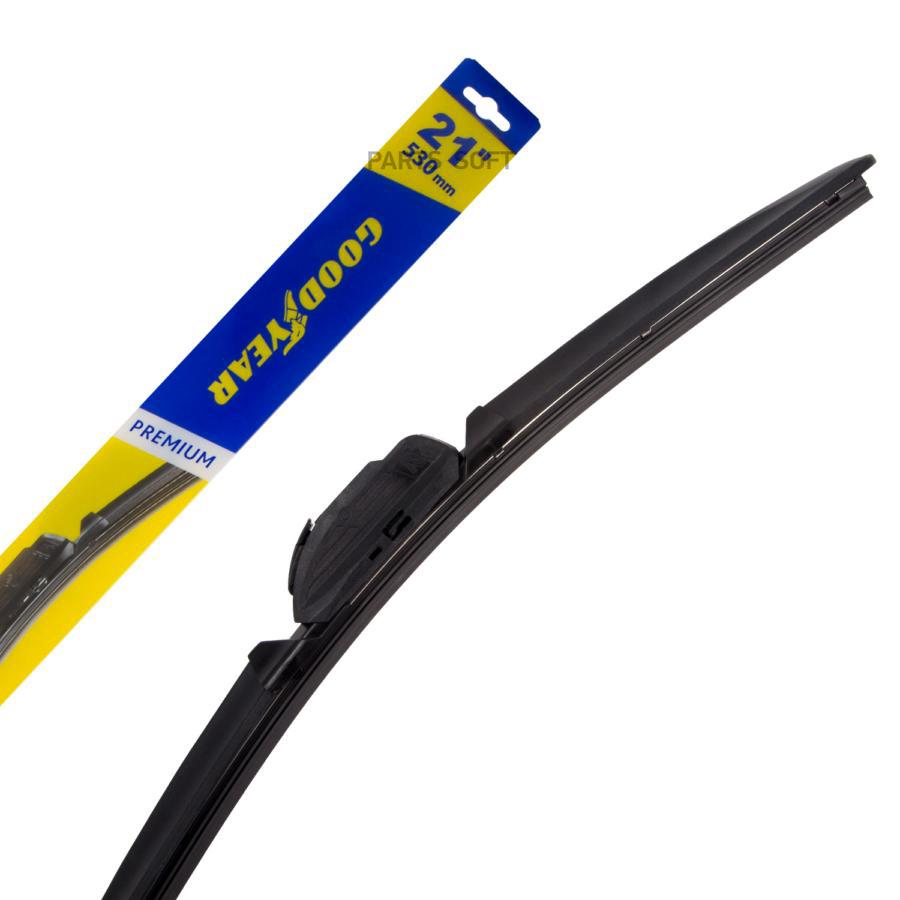 

Щетка стеклоочистителя 530 мм бескаркасная 1 шт Goodyear PREMIUM GY000441