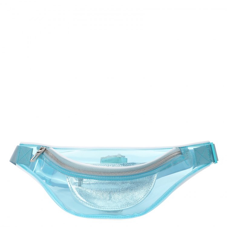 Поясная сумка женская Calzetti TRANSPARENT BELT BAG NEW, голубой/белый