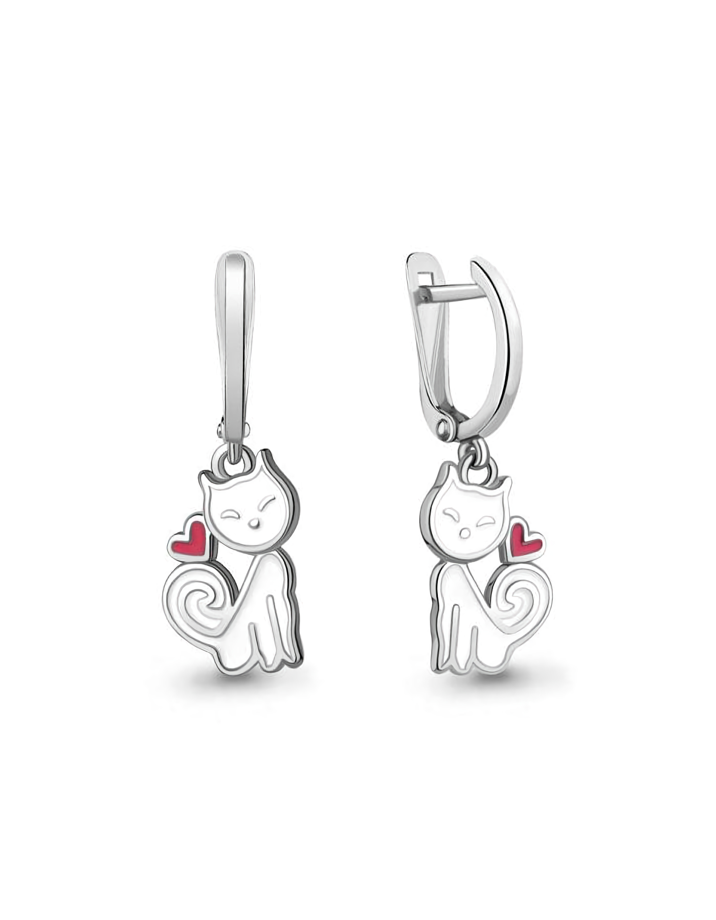 

Серьги подвески из серебра TEO MAORI 834436.5, эмаль, 834436.5