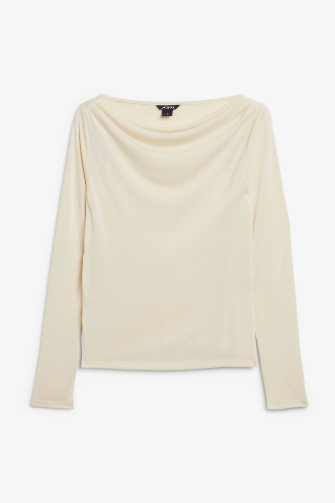 

Лонгслив женский Monki 1219284 белый S, 1219284