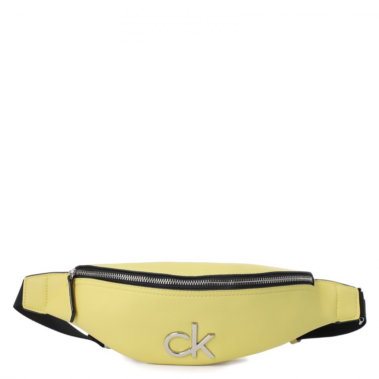 фото Поясная сумка женская calvin klein k60k606778 желтая