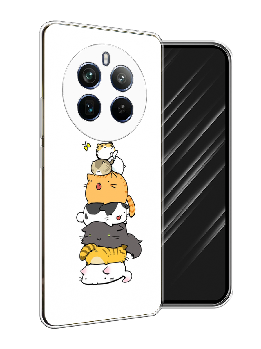 

Чехол Awog на Realme 12+ "Бутерброд из котиков", Коричневый;белый;серый, 2516350-1