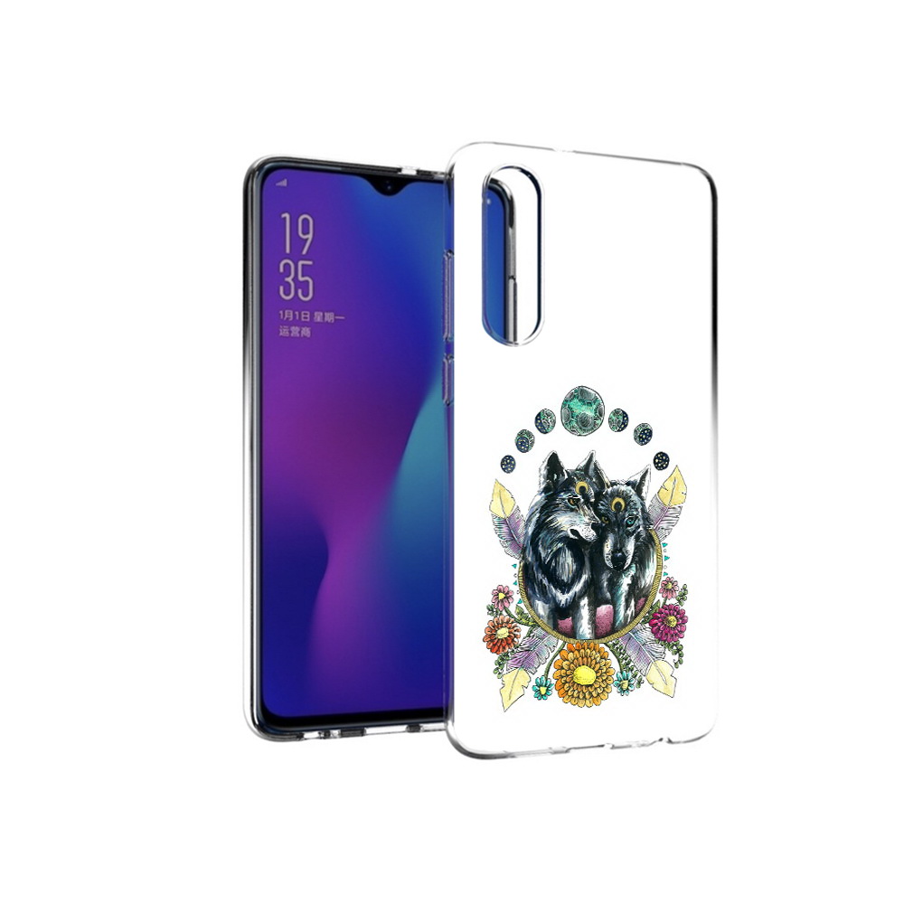 

Чехол MyPads Tocco для Huawei P30 красивые волки абстракция, Прозрачный, Tocco