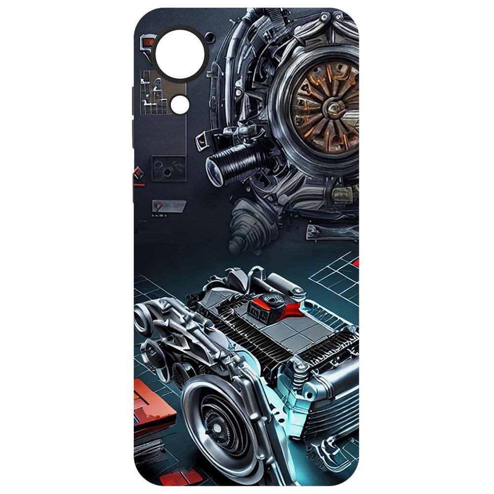Чехол-накладка Софт Моторы для Samsung Galaxy A03 Core (A032)