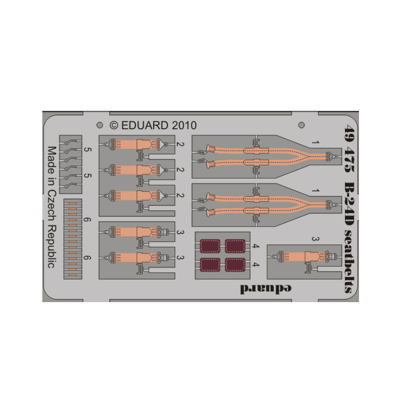 фото Фототравление eduard 49475 b-24d ремни безопасности 1/48