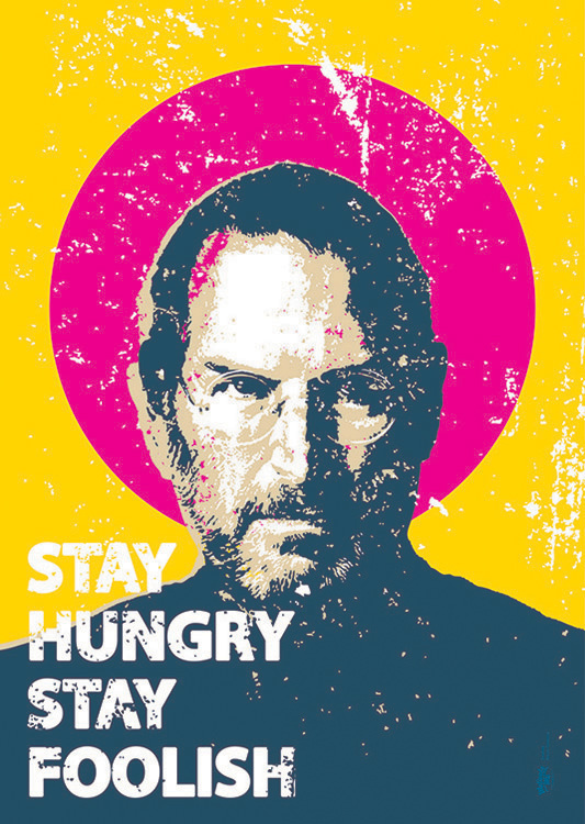 

Большой мотивационный постер на стену Stay Hungry 50х70 см без рамы, MMJOBS