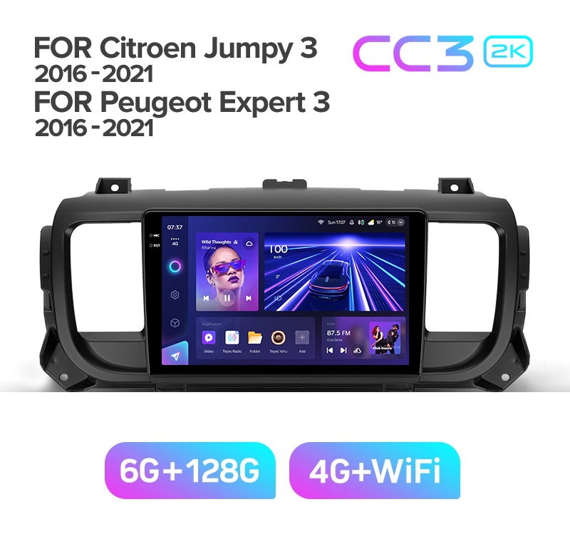 Магнитола TEYES CITROEN JUMPY 2016-2021 г CC3 2K 6128ГБ 4389000₽