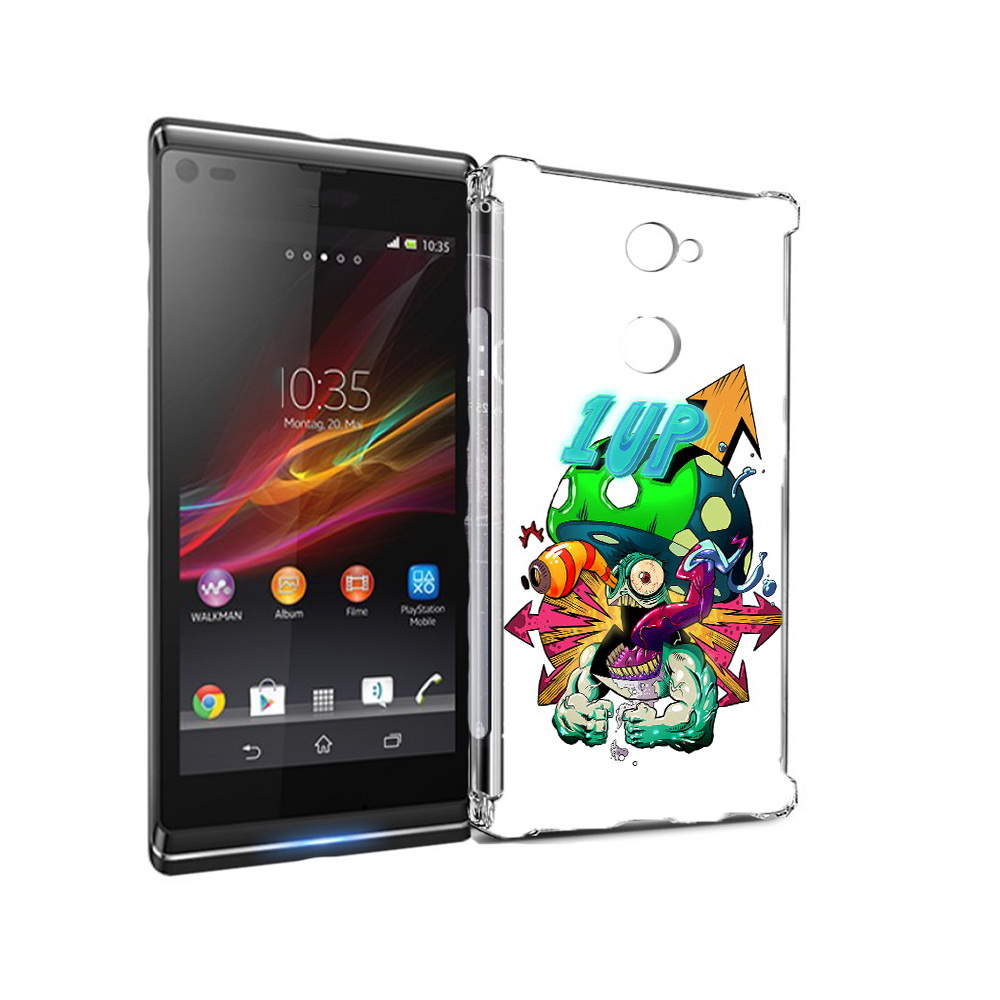 

Чехол MyPads Tocco для Sony Xperia L2 сильный гриб абстракция (PT99662.233.599), Прозрачный, Tocco