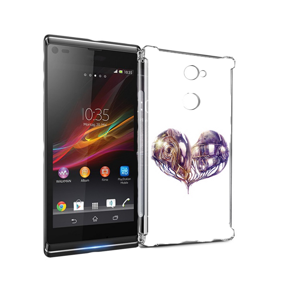 

Чехол MyPads Tocco для Sony Xperia L2 сердце абстракция (PT99662.233.596), Прозрачный, Tocco