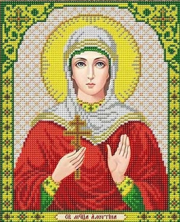 

Рисунок на ткани Святая Алевтина
