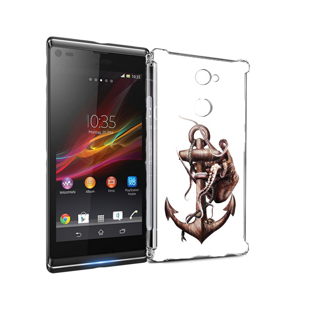 

Чехол MyPads Tocco для Sony Xperia L2 ржавый якорь (PT99662.233.579), Прозрачный, Tocco