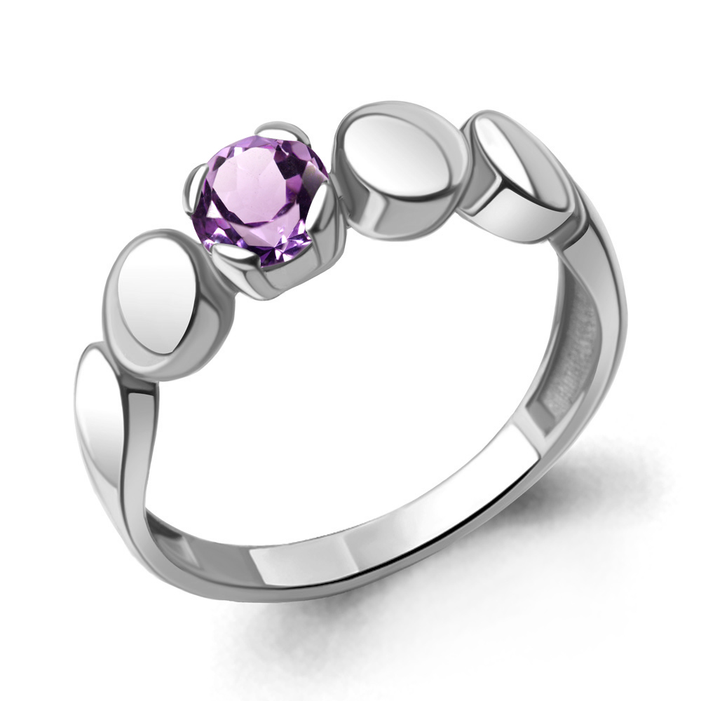 

Кольцо из серебра с аметистом р. Aquamarine 6957804, 6957804_925_р