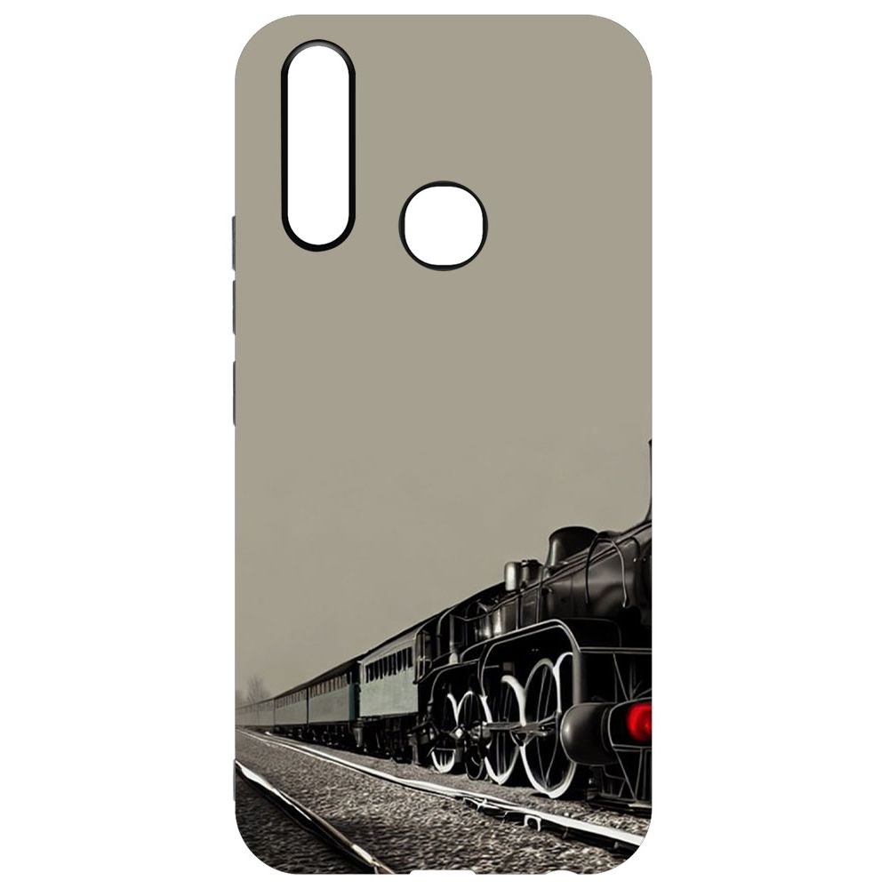 

Чехол-накладка Софт Паровоз для Vivo Y11, Черный