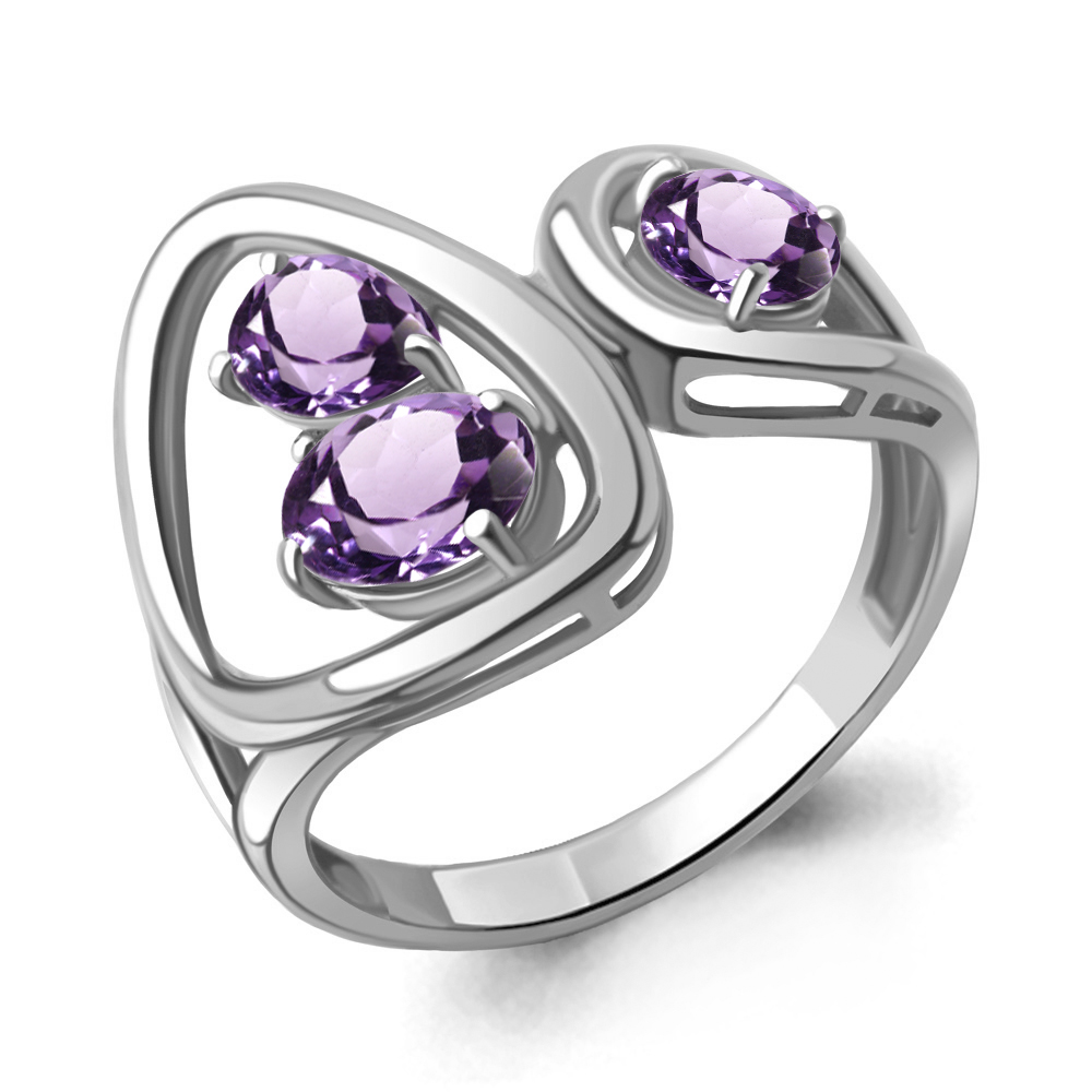 

Кольцо из серебра с аметистом р., Aquamarine 6957304, 6957304_925_р