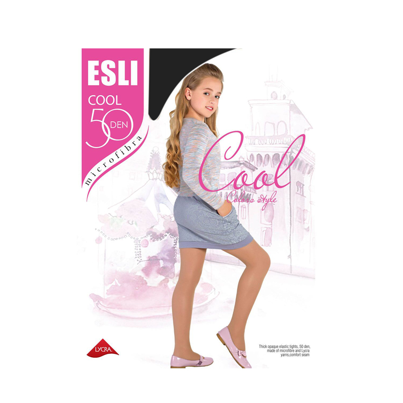 

Колготки детские полиамидные Esli E COOL 50 Nero р.116-122 50 den