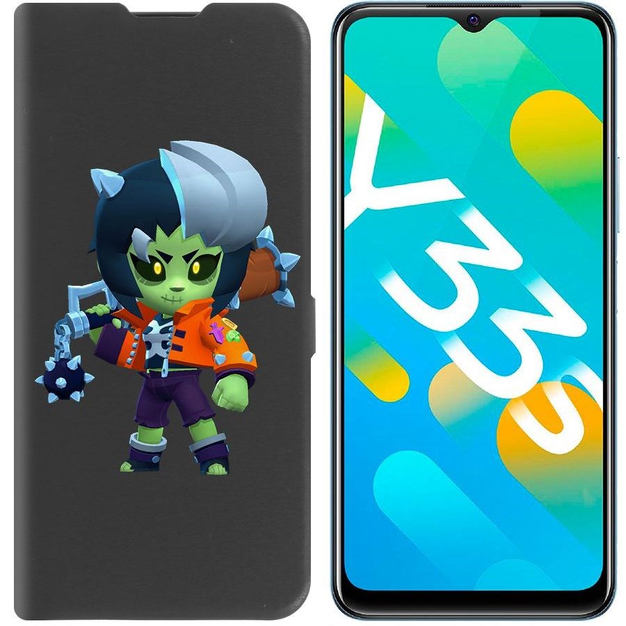 

Чехол-книжка Eco Book для Vivo Y33s Brawl Stars-ЗомБиби