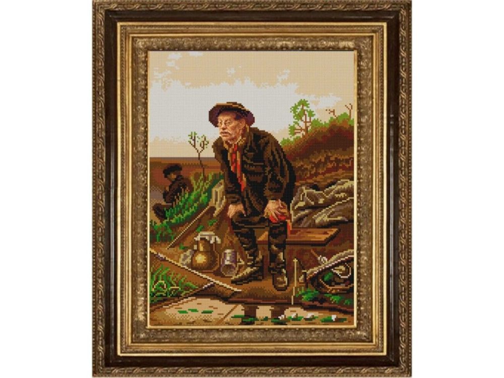 

Рисунок на ткани Рыболов