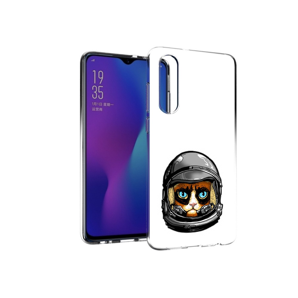 

Чехол MyPads Tocco для Huawei P30 кот космонавт, Прозрачный, Tocco