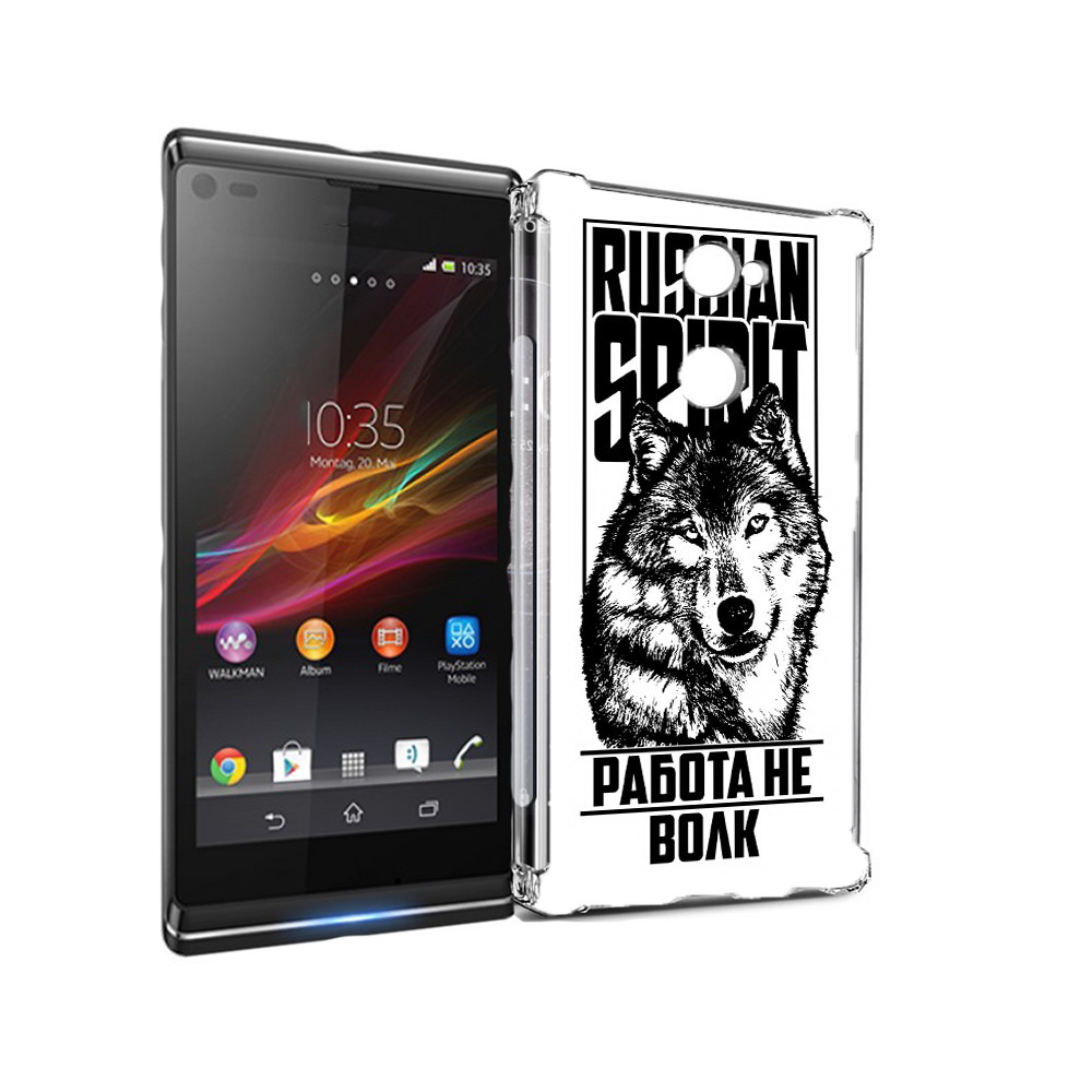 

Чехол MyPads Tocco для Sony Xperia L2 работа не волк (PT99662.233.564), Прозрачный, Tocco