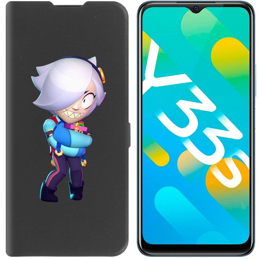 

Чехол-книжка Eco Book для Vivo Y33s Brawl Stars-Колетт