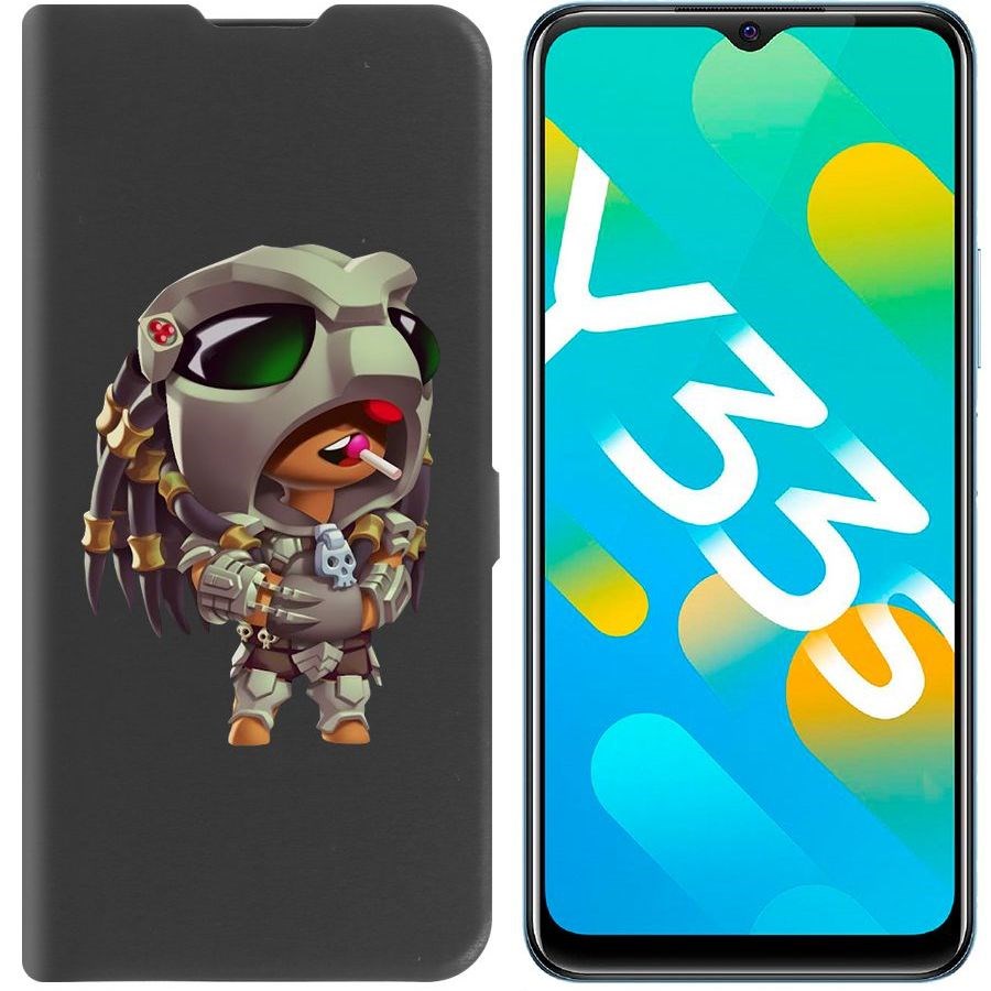 

Чехол-книжка Eco Book для Vivo Y33s Brawl Stars-Леон Хищник
