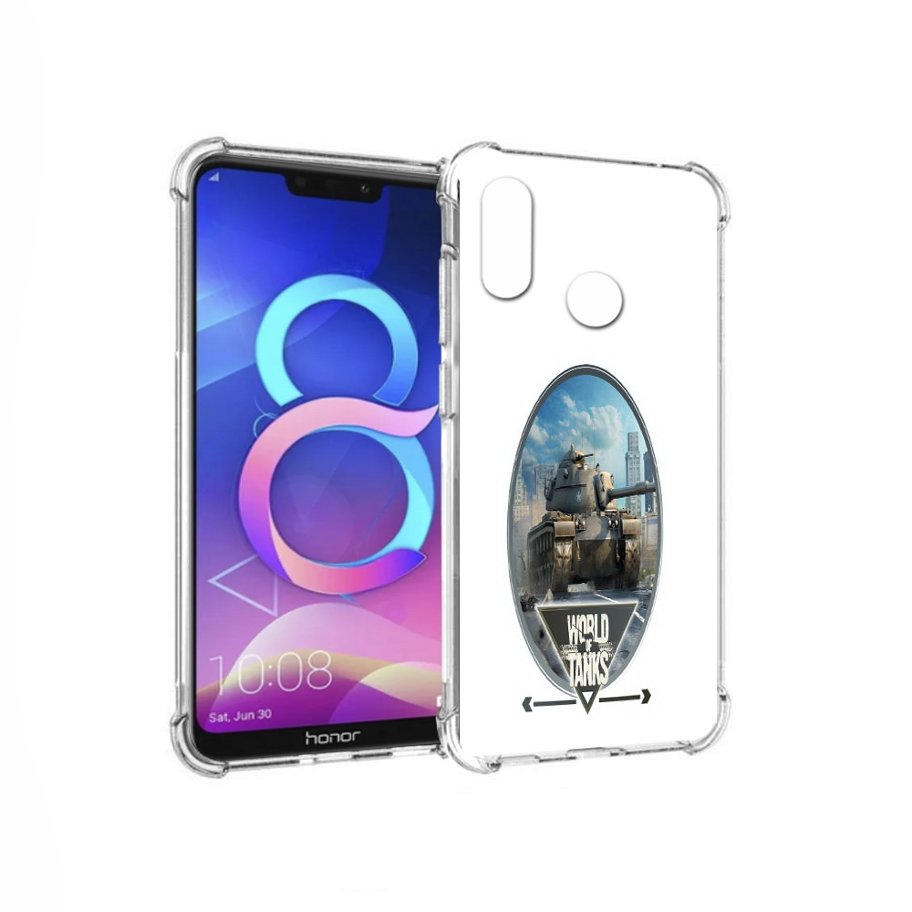 

Чехол MyPads Tocco для Honor 8C игра с танками (PT121522.29.375), Прозрачный, Tocco