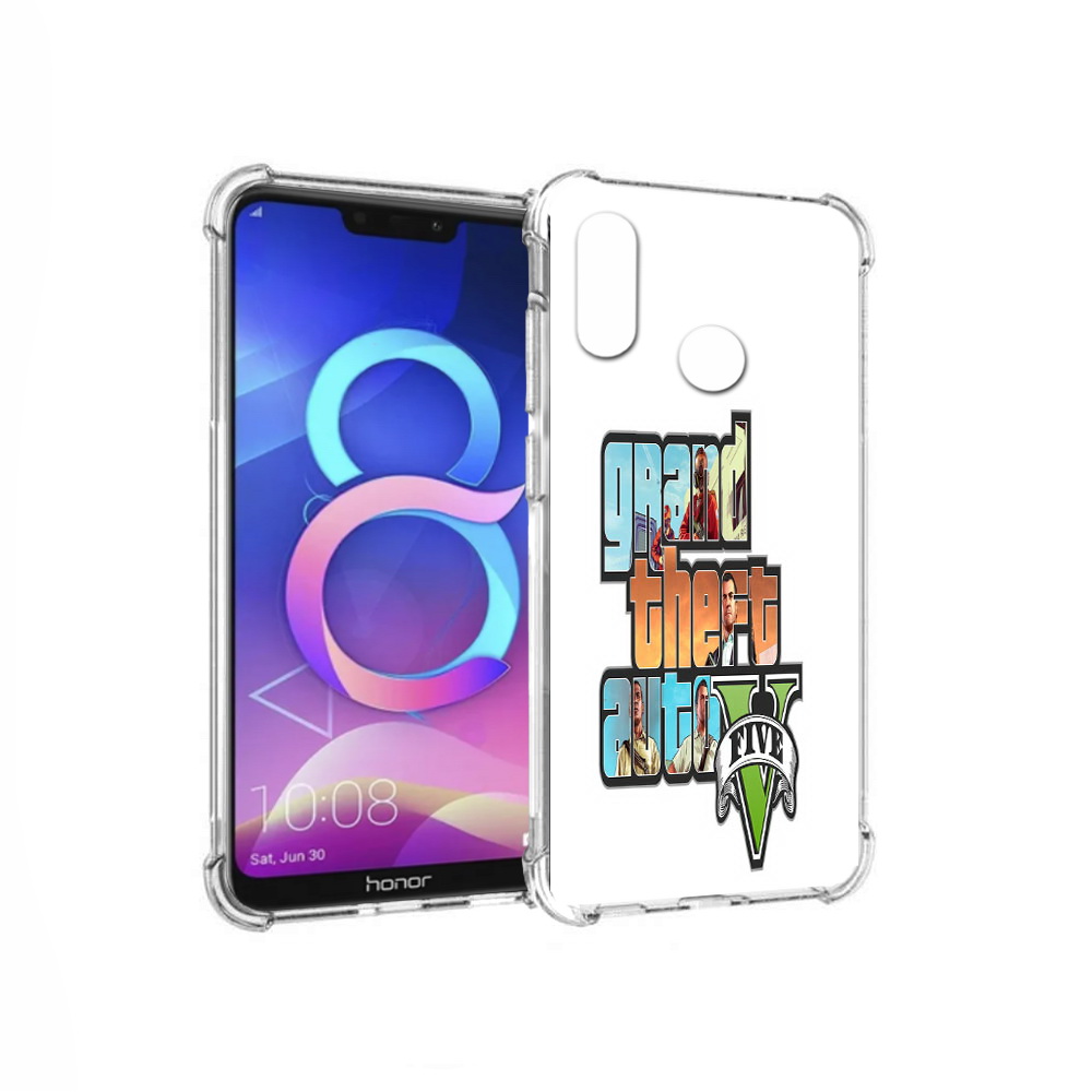

Чехол MyPads Tocco для Honor 8C игра гта (PT121522.29.373), Прозрачный, Tocco