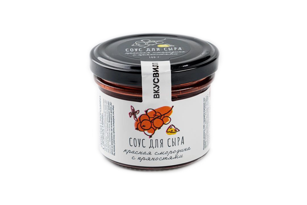 

Соус ВкусВилл Красная смородина с пряностями для сыра 125 г